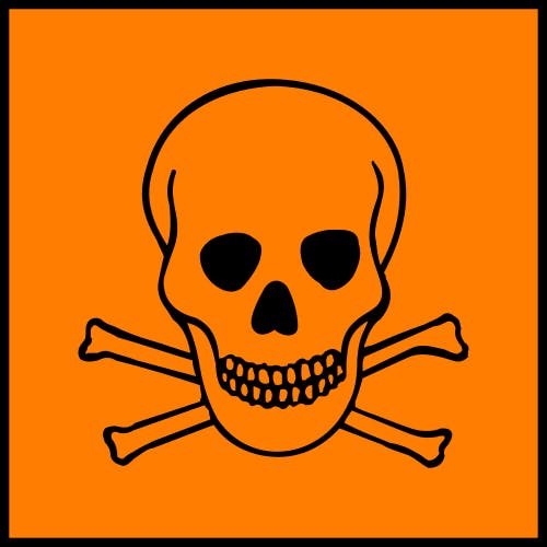 Gefahrensymbol, Warnung, Giftig