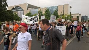 Foto von Therapeuten-Demo in Berlin, Juni 2017