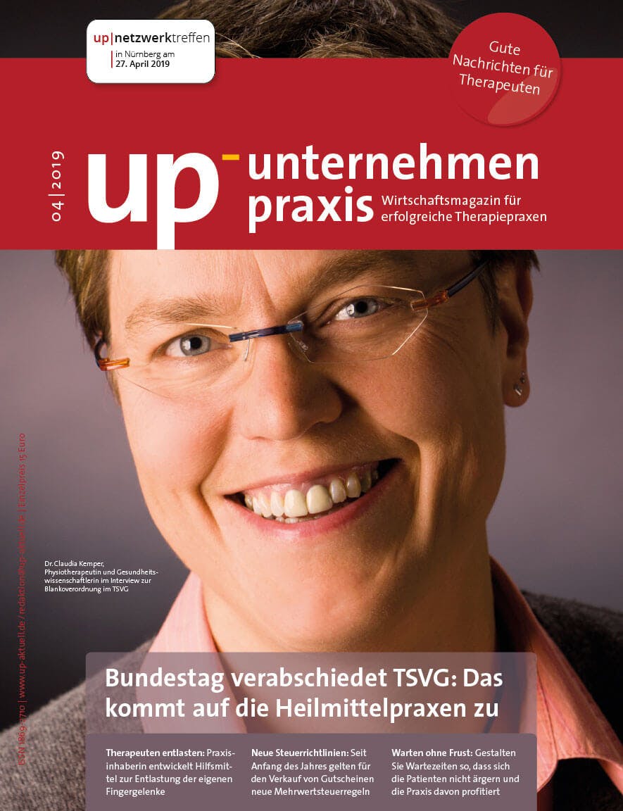 Ausgabe 4/2019 Bundestag verabschiedet TSVG: Das kommt auf Heilmittelpraxen zu