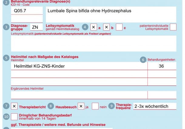 Indikation Lumbale Spina bifida ohne Hydrozephalus
