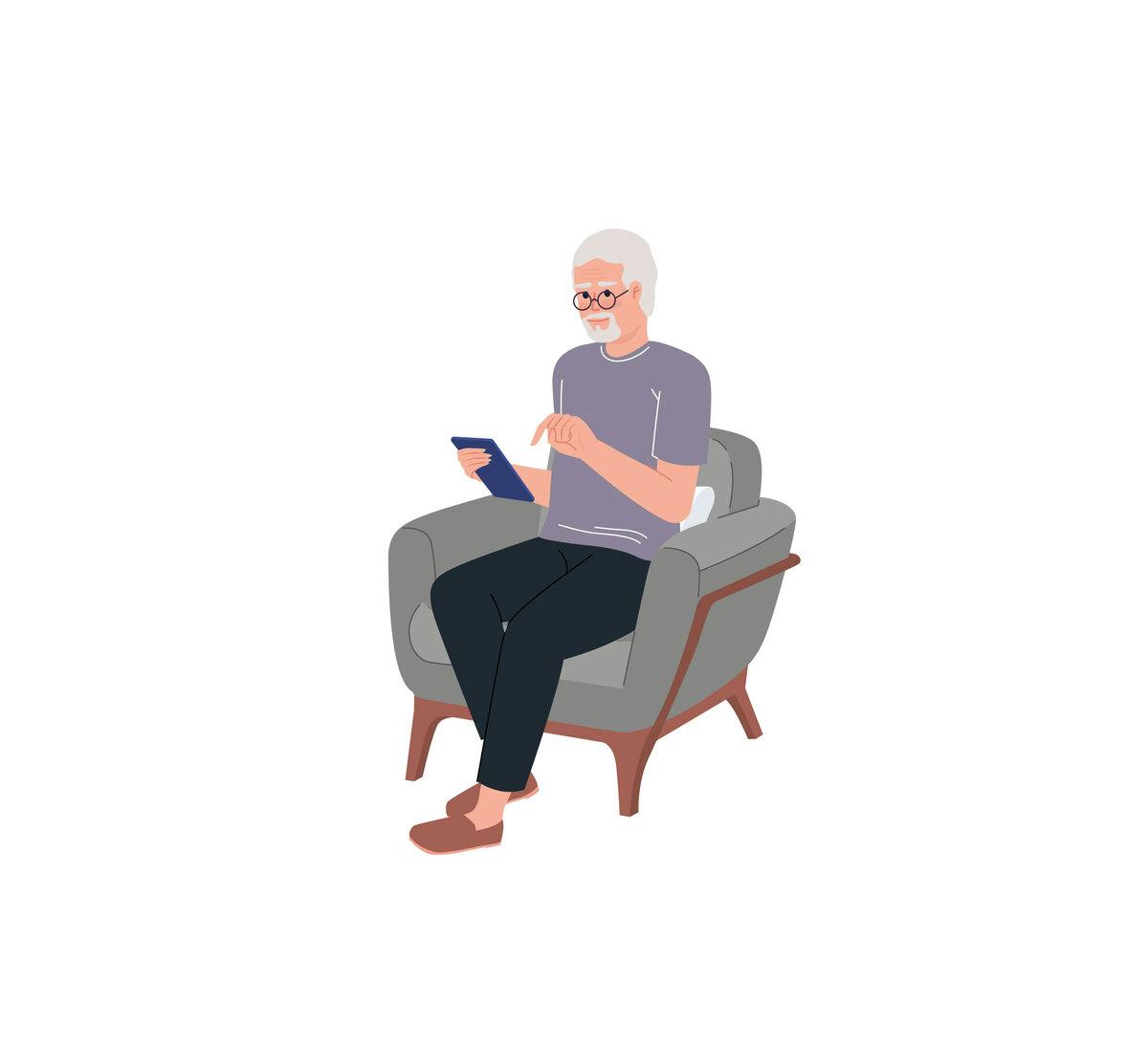 App für ältere Menschen und Personen mit chronischen Erkrankungen